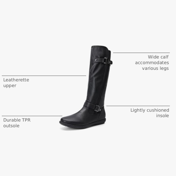 DREAM PAIRS Women’s Wide Calf Knee-High Winter Boots - Picture 9 of 9